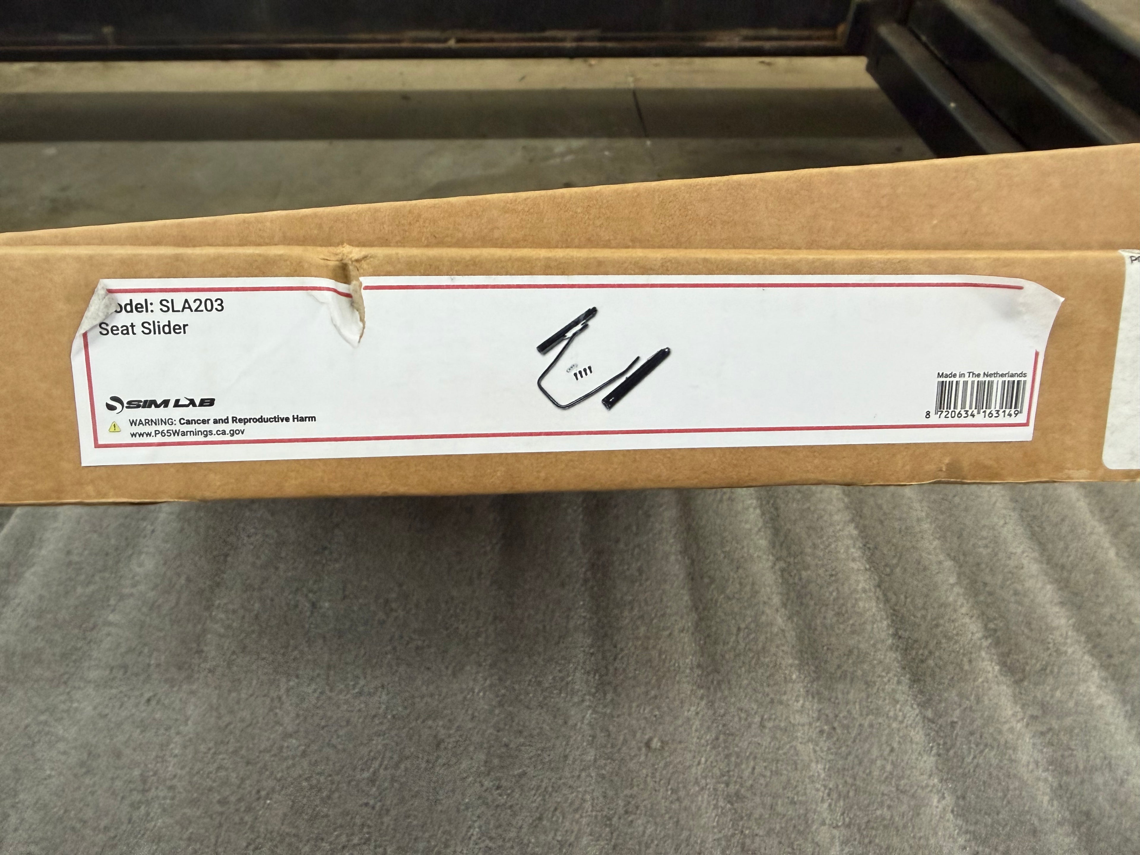 Used / Open Box Sim Lab Sparco Seat Slider #511, #513, #514, #515