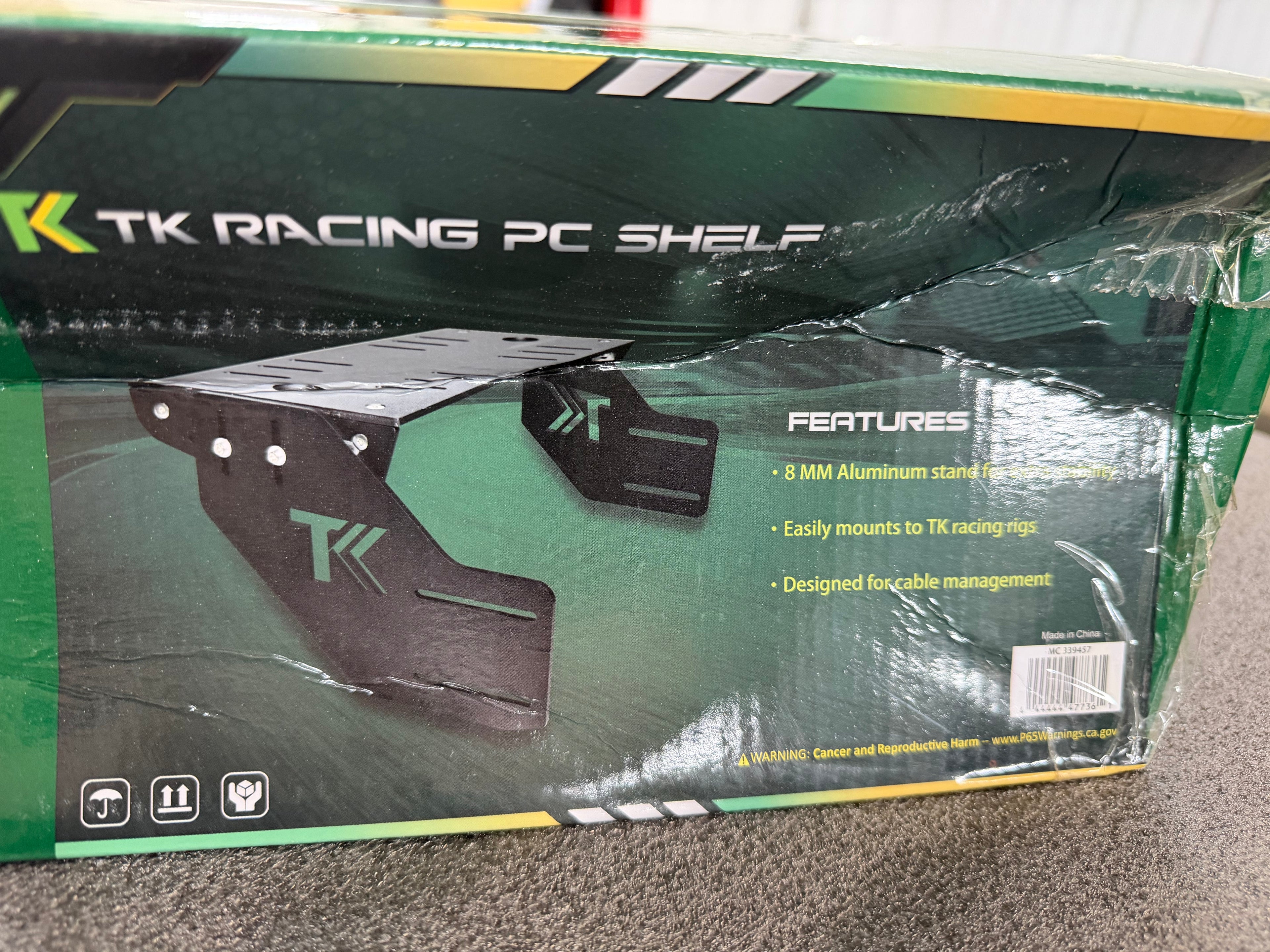 Used / Open Box TK Racing Simulator Computer Shelf #516, #517, #518, #519, #520
