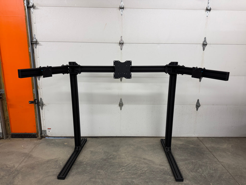 Open Box TK Racing Triple Monitor Stand - Black #705